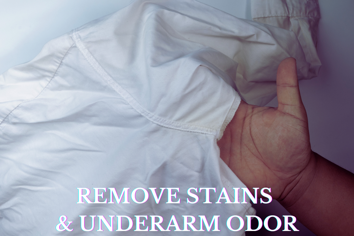 remove stains and underarm odor guayabera