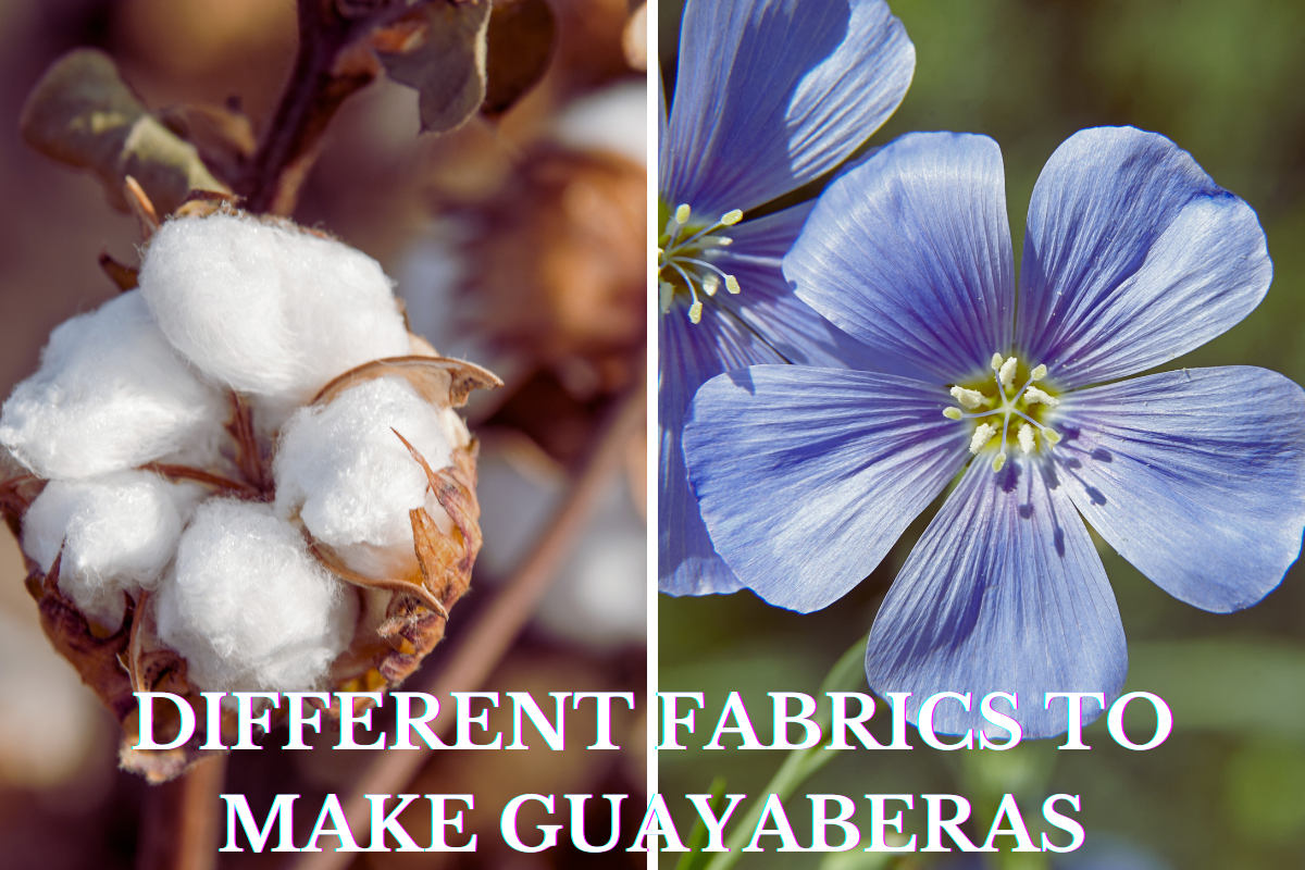 The different fabrics used to make a guayabera