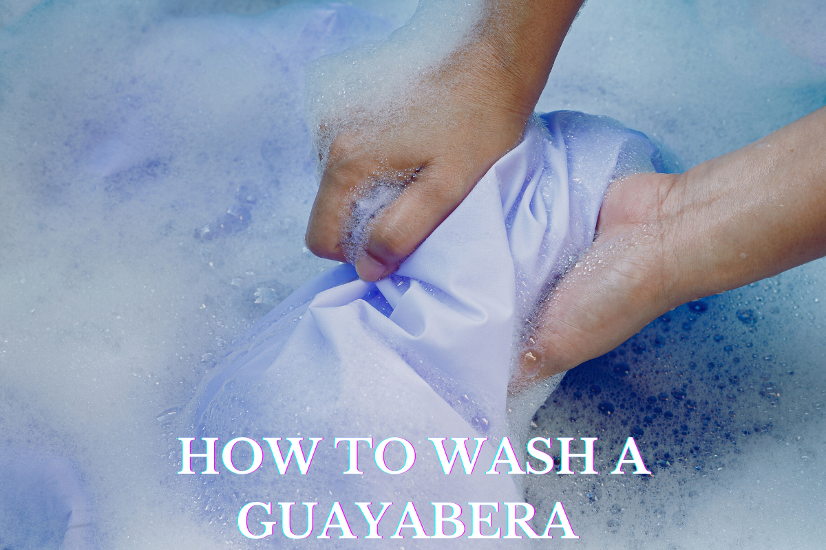 how to wash a guayabera
