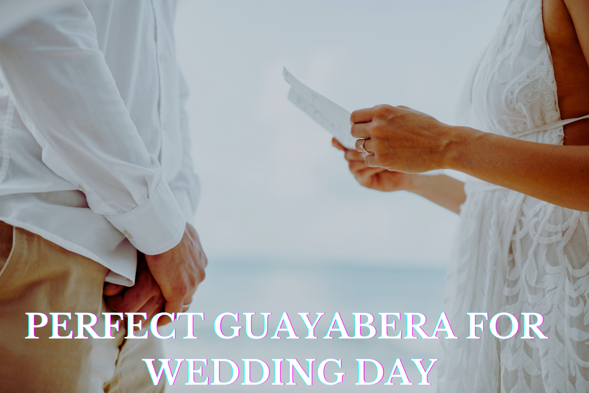 perfect guayabera for a wedding day
