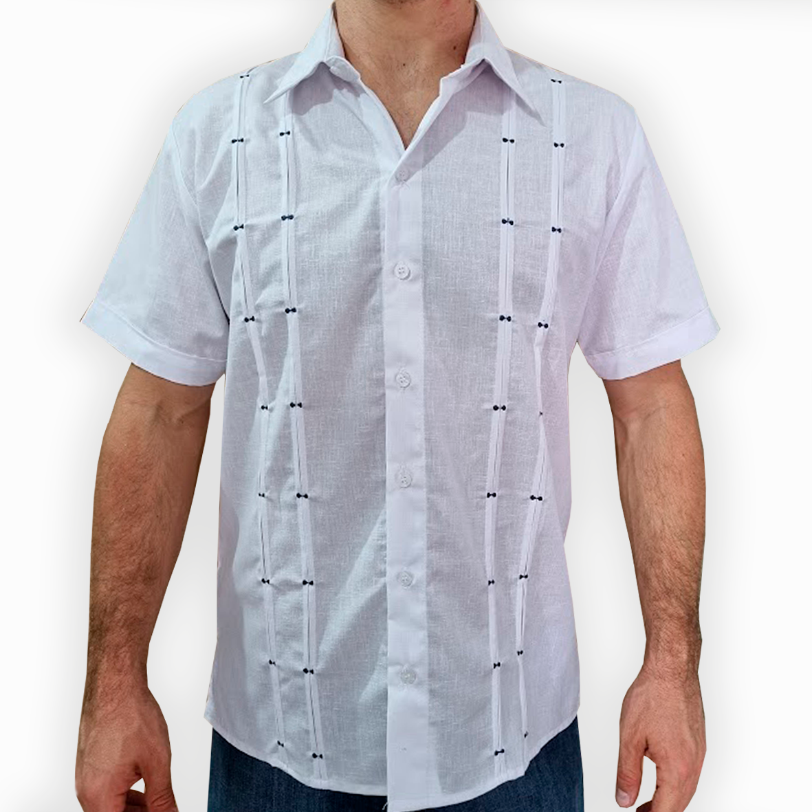 White short sleeve mexican shirt