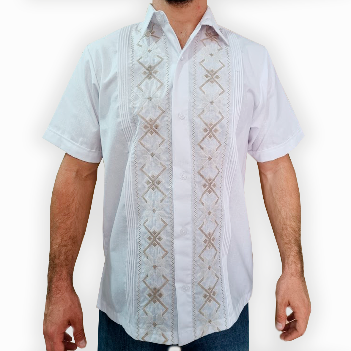 Traditional Mexican Peasant Blouse - Guayaberas-Mexican Dresses