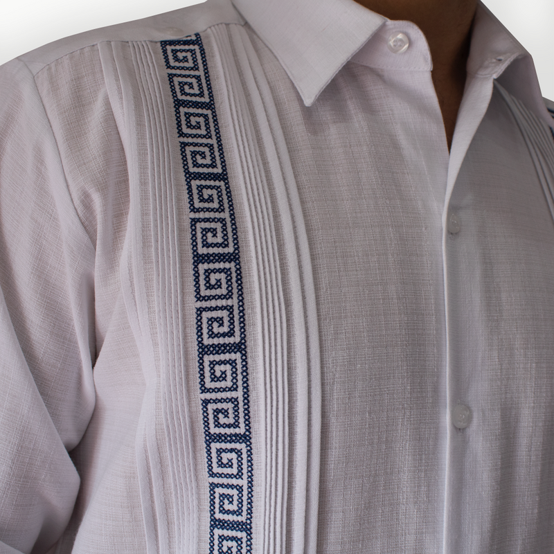Long Sleeve Guayabera Embroidered | Linen Horse