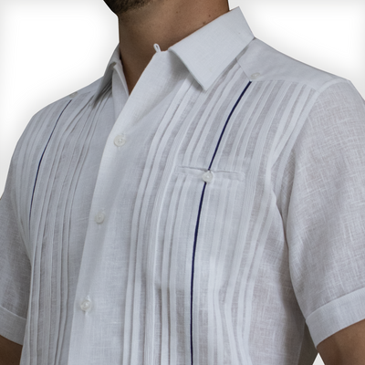 guayabera short sleeve shirt 100% cotton