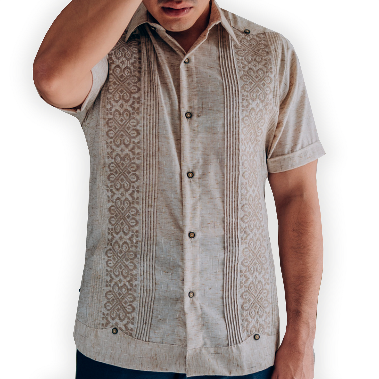 Mexican style mens shop shirts