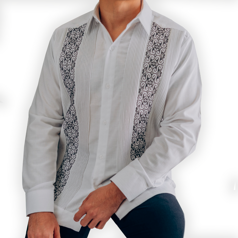Mexican embroidered guayabera