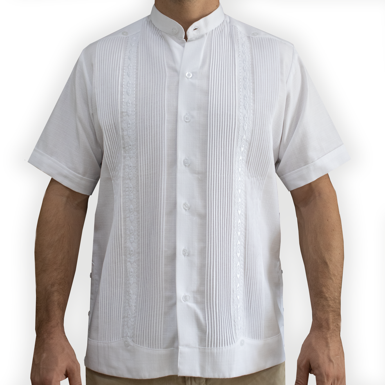 Authentic embroidered guayabera shirt