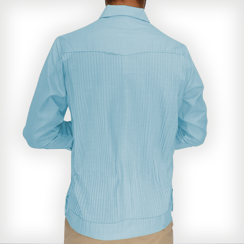 Light blue guayabera shirt