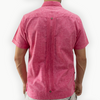 Short sleeve embroidered guayabera shirt for men