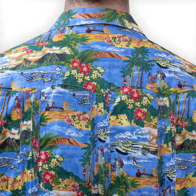 men's Hawaiian guayabera shirt
