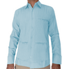 Light blue guayabera shirt