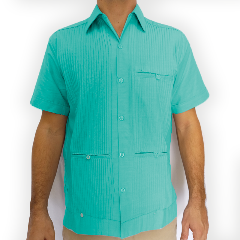 Mint green guayabera