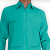 long sleeve guayabera shirt mint