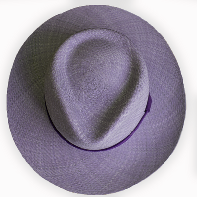 men's Purple jipijapa hat