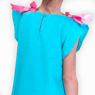 traditional Kids blue guayabera dress