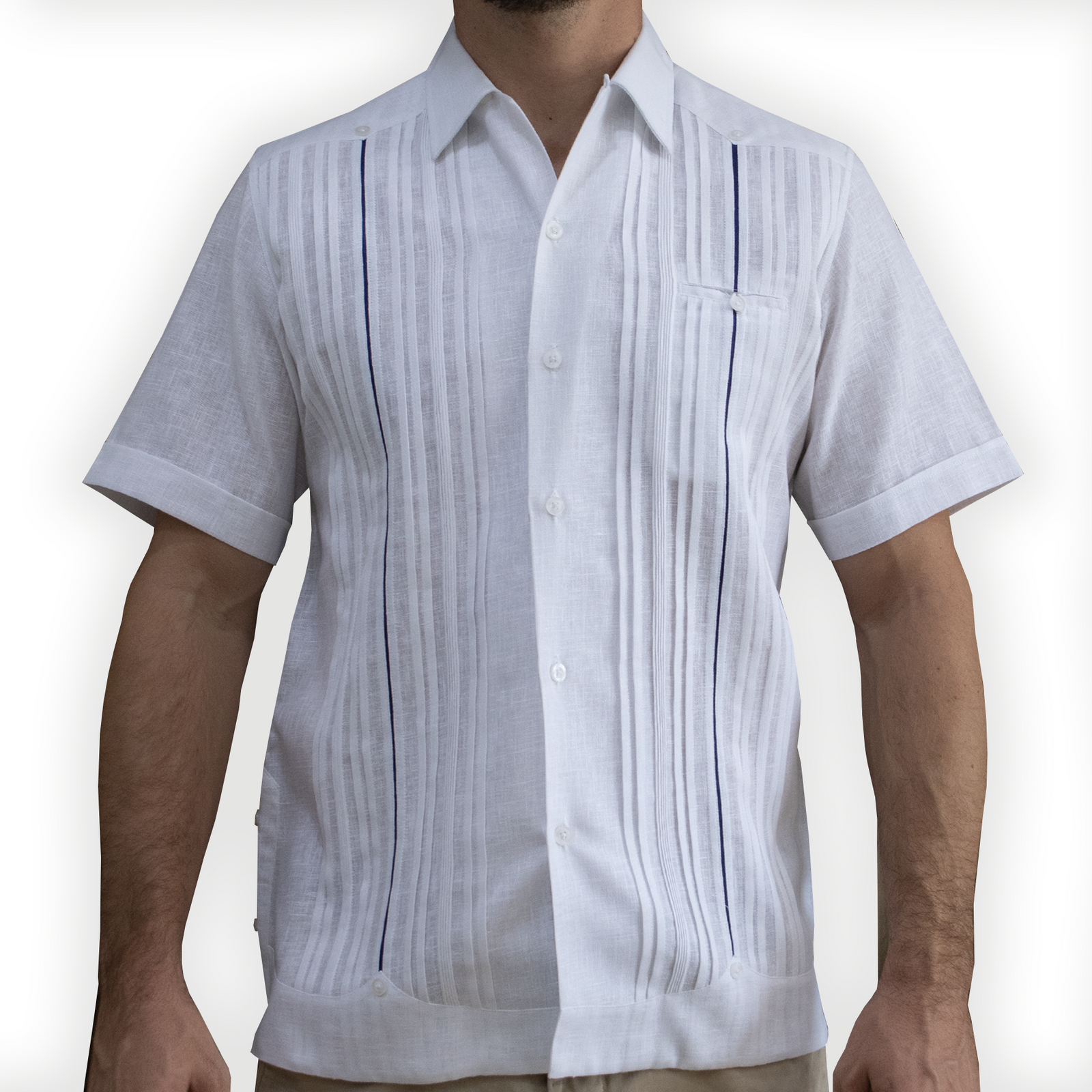 Guayabera short sleeve shirt