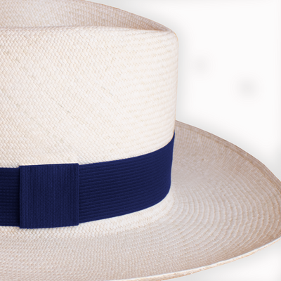 Standard jipijapa hat blue band