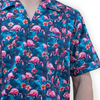 pink flamingo guayabera shirt
