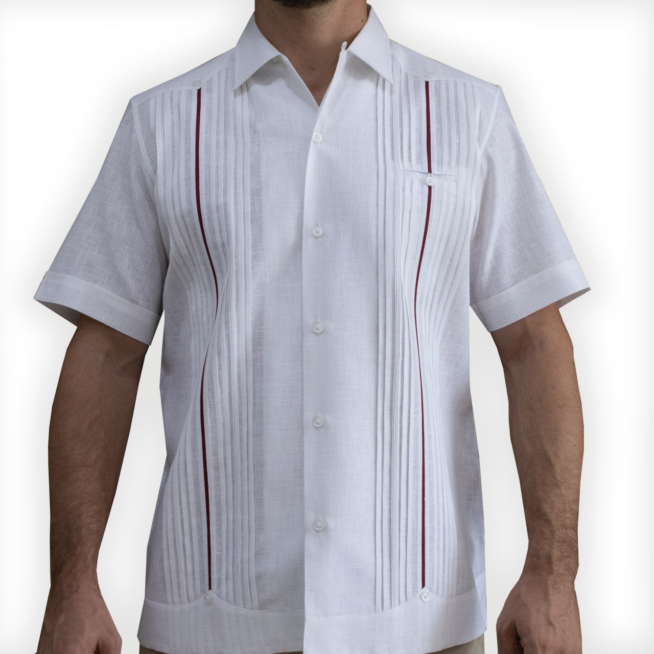 Short sleeve guayabera shirt