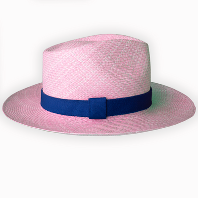 Pink jipijapa hat