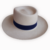 men's blue band panama hat