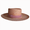 Pink natural hat