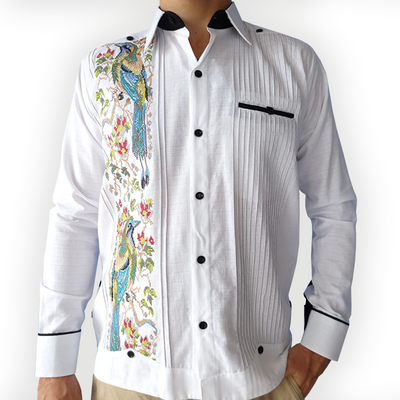 mexican embroidered guayabera shirt