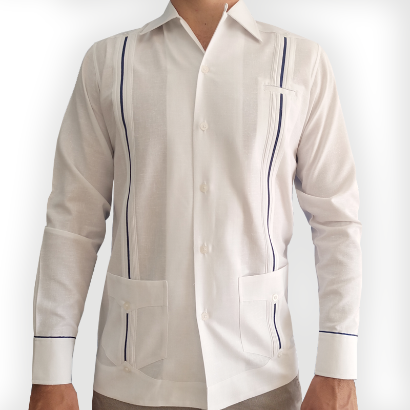 Guayabera long sleeve shirt hot sale