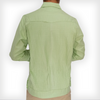 Green guayabera shirt for men