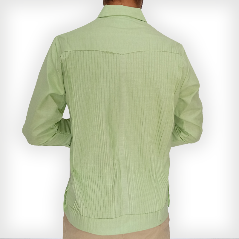 Green guayabera shirt
