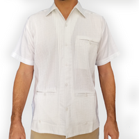 White Guayabera Shirt | Linen Horse