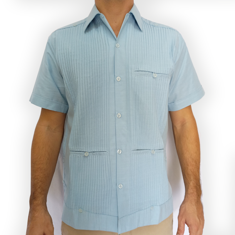 Light blue guayabera