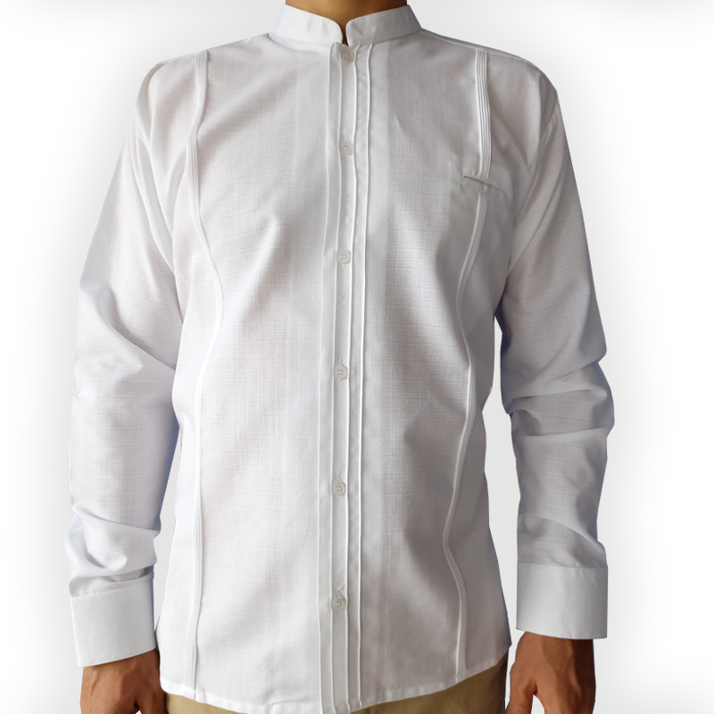 Collarless guayabera